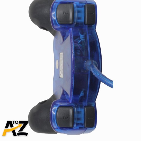 MadCatz Clear Blue Dual Force PS2 Playstation 2 PS1 Wired Controller - Picture 9 of 10